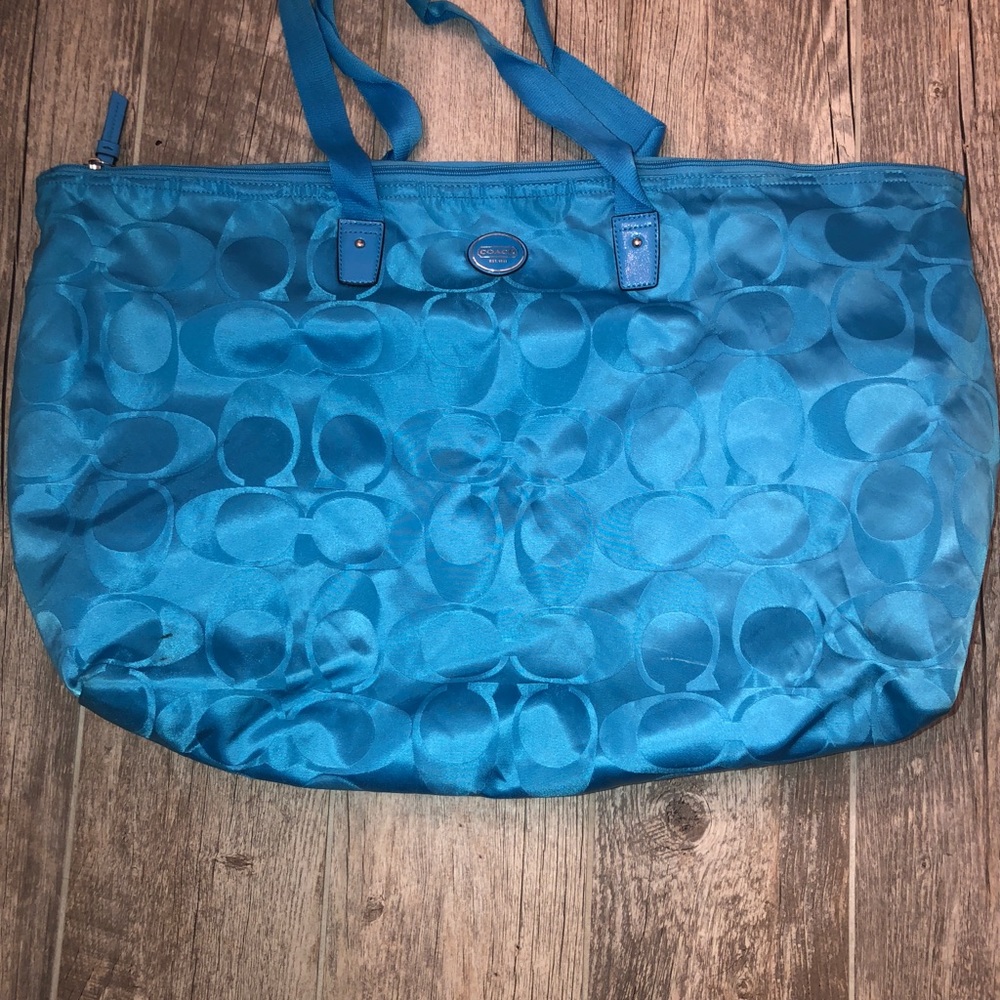 Coach Getaway Signature Nylon Packable Weekender